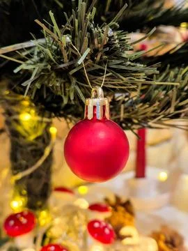 A red bauble Foto stock