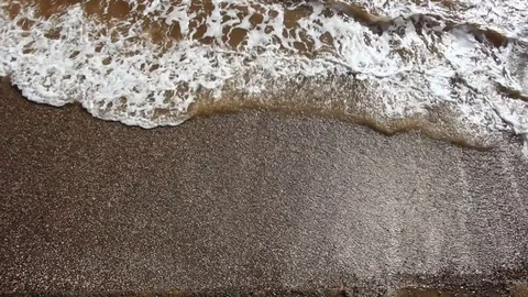 Red Beach Aerial View Stock Footage 76886978