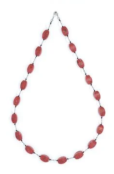 Red beads isolated Stock Photos
