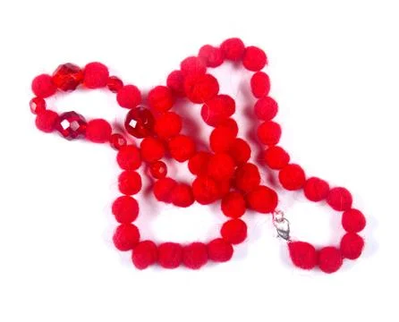 Red beads Stock Photos