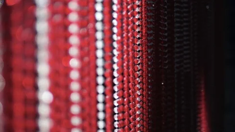 Red beads of Venice. Abstract background. Stock Footage 107553708