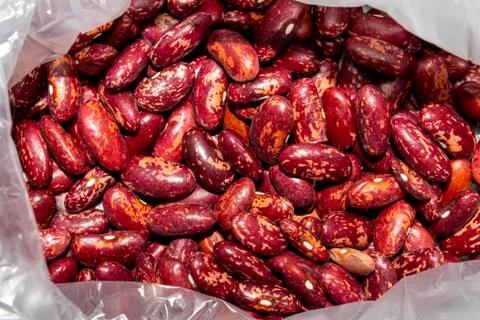 Red bean.The background of red beans. Stock Photos