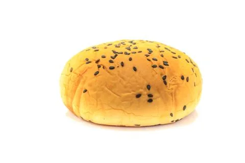 Red bean bread on white Stock Photos