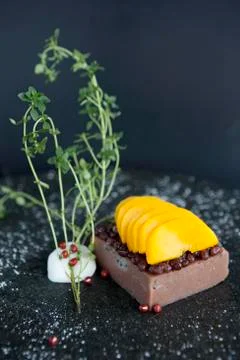 Red bean cake Stock Photos