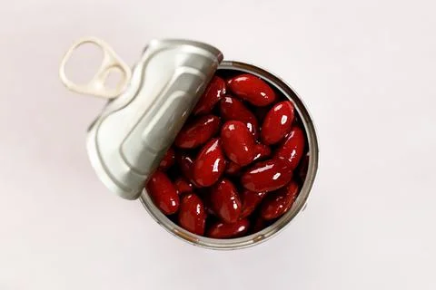 Red bean in a can Stock-Fotos