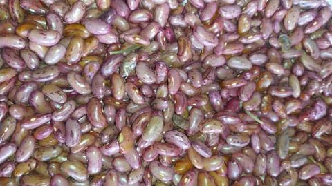 Red bean close up as full background Foto stock