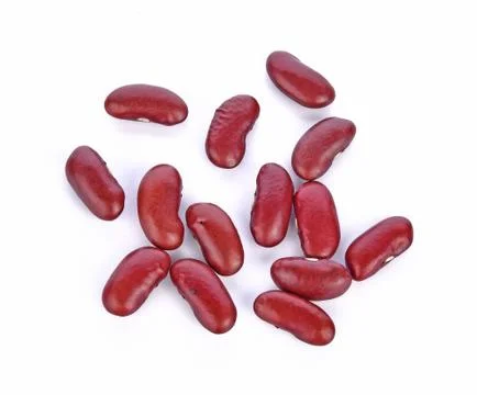 Red bean isolated on white background Stock Photos