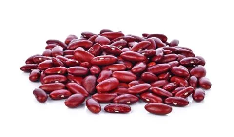 Red bean isolated on white background Stock Photos