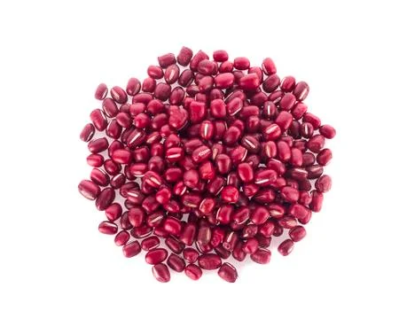 Red bean isolated on white background Foto stock