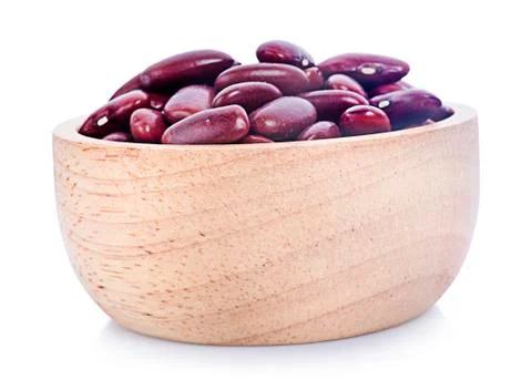 Red bean isolated on white background Stock Photos
