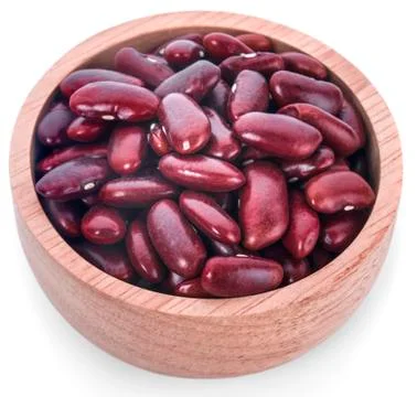Red bean isolated on white background Stock Photos