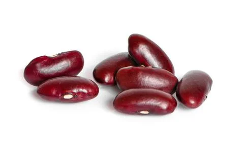 Red bean isolated on white background Foto stock