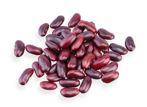 Red bean isolated on white background. Stock Photos