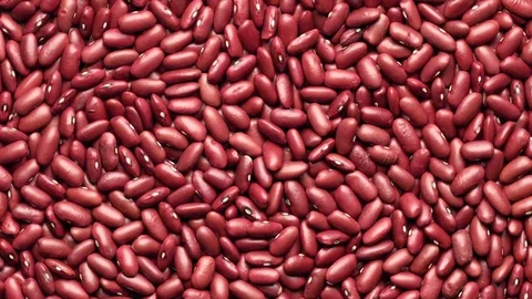 Red bean shot from above Stock Footage 119958242