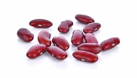 Red bean on white background Stock Photos