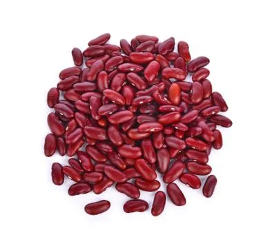 Red bean on white background Stock Photos