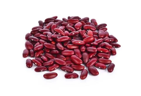 Red bean on white background Stock Photos