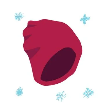 Red beanie Stock Illustration