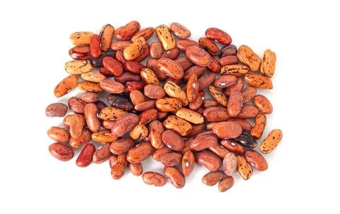 Red beans are piled on the table Stock Photos