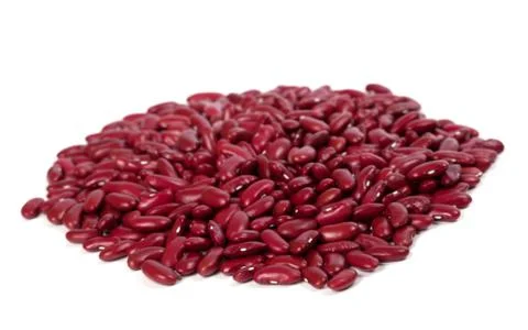 Red beans isolated on white background Foto stock