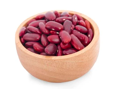 Red beans isolated on the white background Stock Photos
