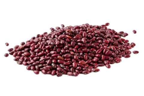 Red beans isolated on white background Stock Photos
