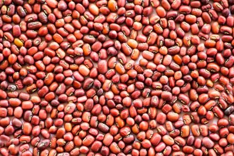 Red beans pattern as background Foto stock