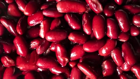 Red Beans Texture Close Up Stock Footage 344571227