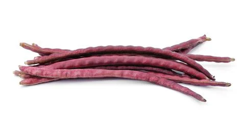 Red beans on the white background. Stock Photos