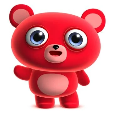 Red bear 스톡 일러스트