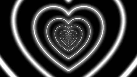Red Beautiful Heart Shape Flowing social media live, love. 2D animation on Stock Footage 336562683