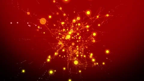 Red Beautiful Loop Animation. Stock Illustration