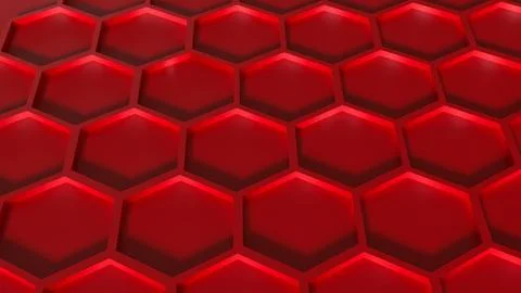 The Red Beehive  for Abstract Background concept 3d Rendering. Illustrazione stock