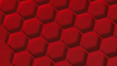 The Red Beehive  for Abstract Background concept 3d Rendering. Stock Photos