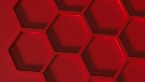 The Red Beehive  for Abstract Background concept 3d Rendering. Stock Photos