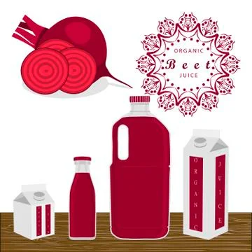 The red beet Stockillustratie