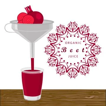 The red beet Stockillustratie