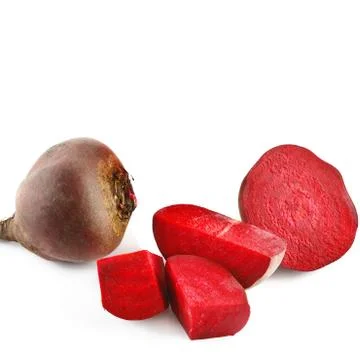 Red beet isolated on white background. 스톡 사진