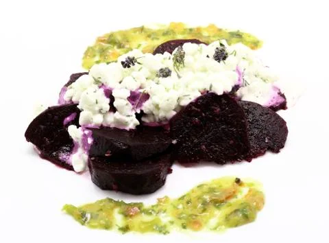 Red beet salad Stock Photos