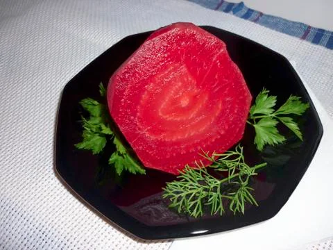 Red beetroot peeled Foto stock