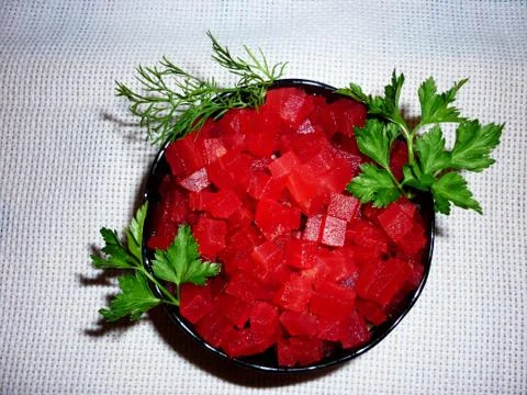 Red beetroot peeled on a plate Stock Photos