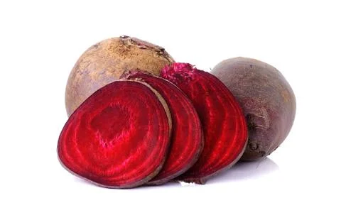 Red beetroot on a white background Stock Photos