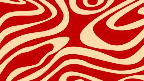 Red beige abstract wave background Illustrazione stock