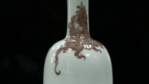 Red bell in glaze Stock Footage 118353399