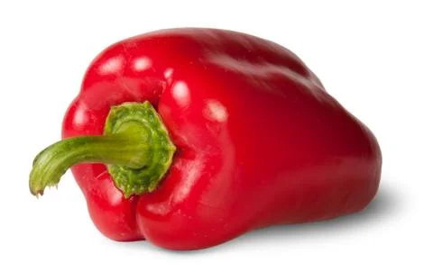 Red bell pepper deployed Stock Photos