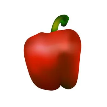 Red bell pepper Stock Illustration