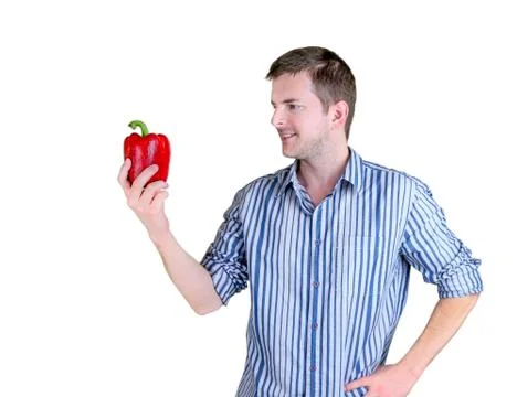 Red bell pepper Stock Photos