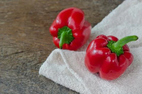 Red bell pepper Foto stock