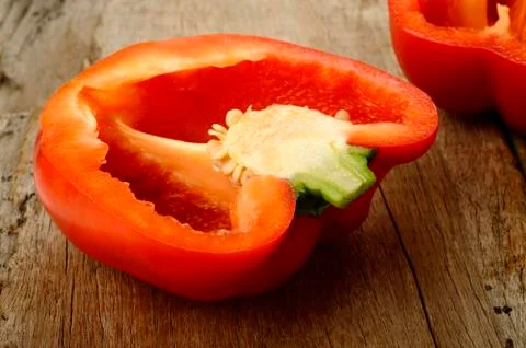 Red bell pepper Stock Photos