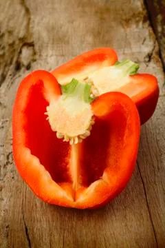 Red bell pepper Foto stock